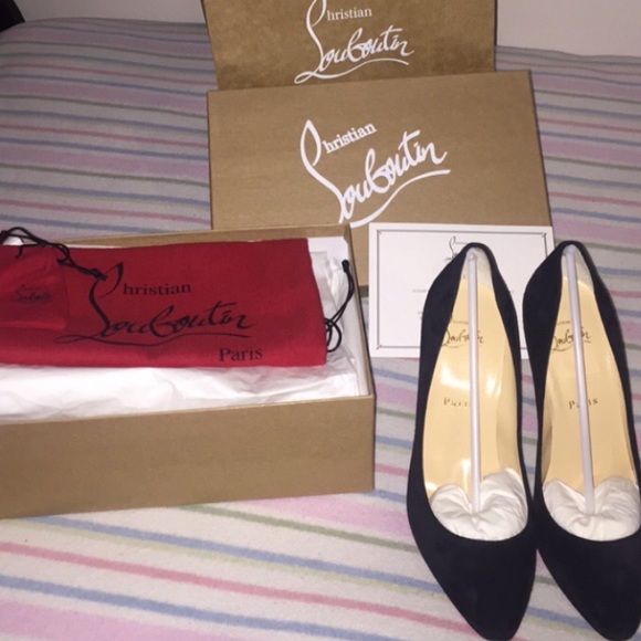 Christian Louboutin velvet heels!
